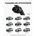 thumbnail image 3 of VEVOR Level 1&2 EV Charger 16A Portable Charger 120V 240V 25 ft Cable LED Indicator, 3 of 9