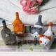 thumbnail image 2 of Adornos de gatito tallados en madera hechos a mano, animales pequeños, decoración creativa de escritorio de madera para gatos, manualidades, 2 of 6