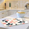 thumbnail image 6 of Yayeee Dish Drying Mat for Kitchen Counter 18"x24" Microfiber Absorbent Pad, Black Retro Flower, 6 of 7