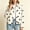 White, variant on IUYRTFE Women's Polka Dot Zip Up Jacket with Lapel Collar and Pockets Casual Lightweight Cropped Outerwear