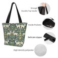 thumbnail image 3 of Kdxio Deer And Flowers Women Reusable Grocery Bags Foldable Ripstop,Reusable Shopping Bags for Shopping,Gym,Gift, 3 of 5