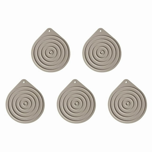 5 Pcs Silicone Microwave Plate Warmers, Non-Slip Food Warming Mats for Oven, Hot Pan Cooking