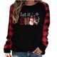 thumbnail image 2 of Puntoco Mujer Otoño e Invierno Impreso Camiseta Suelta Manga Larga Blusa Cuello Redondo Casual tops Puntoco Puntoco-2737, 2 of 5