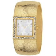 Women's Gold and White Mother-of-Pearl Watch