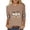 #351-Khaki, variant on Warop Women's Casual Halloween Printed 3/4 Sleeve Tops Fashionable Tunic Round Neck Blouse Loose Fit Pullover T Shirts