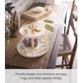 thumbnail image 2 of YAMAZAKI home 2315 6.3 x 6.3 in. Tosca Tiered Accessory Trays - White, 2 of 7