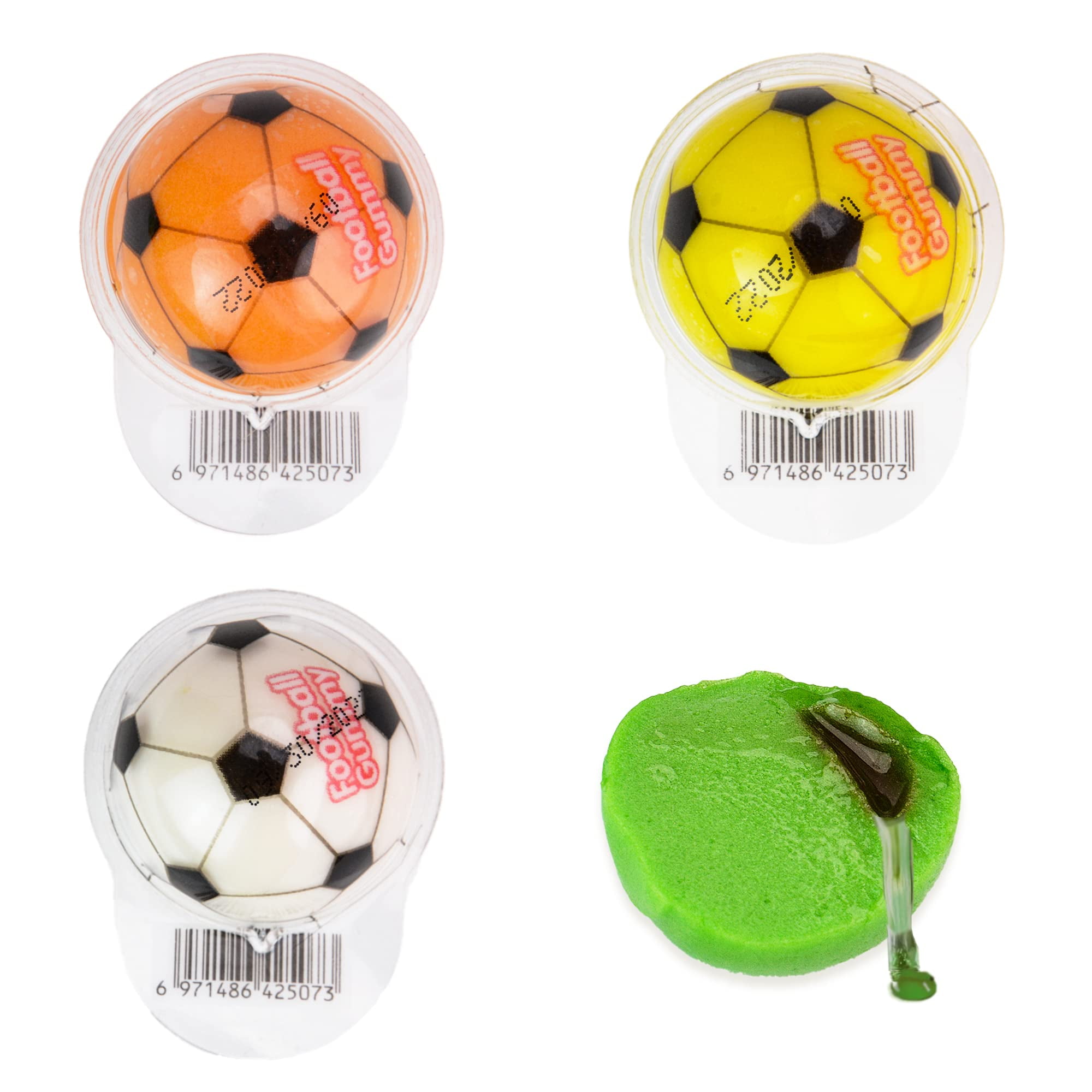 Gummy Candy 30 mm Large Jelly Filled Gummies Soccer Candy Gummy