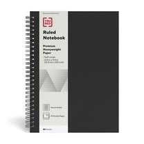 Staples TRU RED Medium Soft Cover Ruled Notebook Blk TR54987