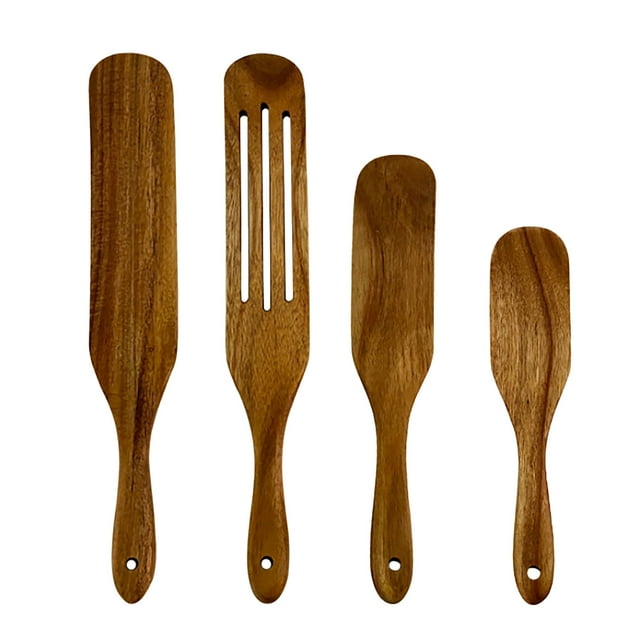 Espátula de madera Xihbxyly de mango largo Juego de cocina