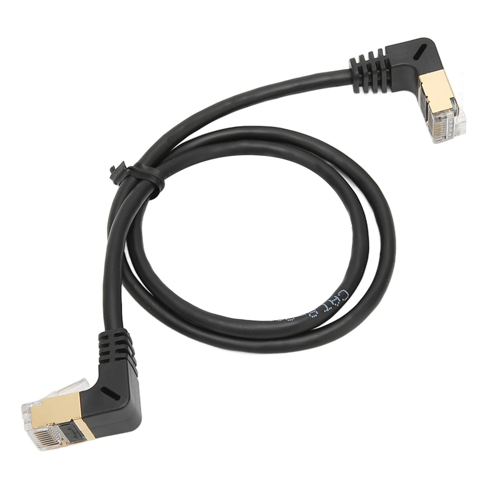RJ45 Network Wire, Cat8 Cable 26AWG Weatherproof Elbow Gold