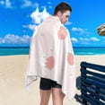 thumbnail image 4 of Cute Cat Hug Strawberry Beach Towel Fast Drying Camping Towels Sand Free Beach Blanket Soft Absorbent Travel Sport Towel for Gym Bath Shower Swimming 31" x 71" Washcloth Gift, 4 of 7