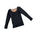 thumbnail image 1 of Guardurnaity Ropa interior térmica de mujer de 40-70kg, calentador de terciopelo cálido para mujer, Base cómoda suave, cuello , Tops básicos, Prendas para la parte del cuerpo Negro, 1 of 6
