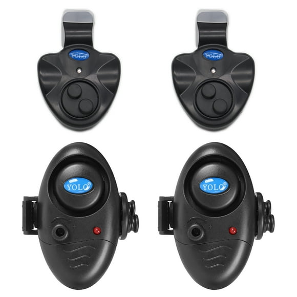 4pcs Electronic Fishing Bite Alarm with Sound LED Lights Indicator Fish Bite Alarms