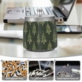 thumbnail image 6 of Yayeee Ashtray with Lid for Cigarette Smokeless Stainless Steel Home Ash Holder, Hand Drawn Christmas Trees, 6 of 7
