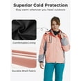 thumbnail image 5 of Wantdo Girl's Snow Coat Ski Fleece Jacket Winter Warm Snowboarding Jacket Pink Size 8, 5 of 10
