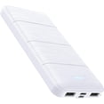 thumbnail image 1 of LAICAIW Portable-Charger-Power-Bank-15000mAh 2 USB Power Bank Output 5V3.1A Fast Charging Portable Charger Compatible with Smartphones and All USB Devices(White), 1 of 7