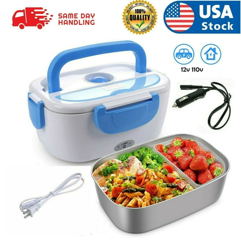 1.5L Electric Heating Lunch Box Portable for Car Office Food