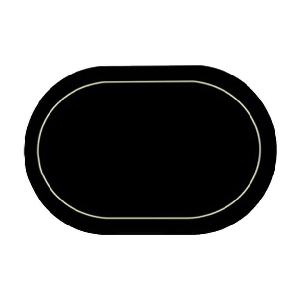 Yhmxh Tapete de comedor occidental de cuero de color sólido, resistente al aceite, para mesa de comedor, para hotel, hogar, antideslizante, tapete para cuencos, tapete aislante ovalado