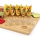 thumbnail image 4 of Soporte para tacos con vaso para salsa, acabado cromado, capacidad para 3 tacos, juego de 2 estantes, 4 of 7