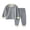 Dark Gray, variant on Asxite Toddler Fall Outfits Solid Crewneck Top Jogger Pants Casual Loose Fashion 2 Piece Set 5T