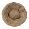 thumbnail image 1 of Mightlink Non-slip Bottom Thickened Solid Color Puppy Kennel Winter Round Long Plush Cat Bed Pet Supplies, 1 of 7
