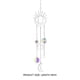 thumbnail image 2 of Windchime Sparkling Catcher, campanillas de viento hechas a mano, adorno para exteriores para jardín, 2 of 7