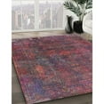 thumbnail image 3 of Ahgly Company Machine Washable Indoor Rectangle Industrial Modern Dark Raspberry Purple Area Rugs, 7' x 10', 3 of 7