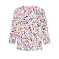 thumbnail image 6 of Abcomgle Girls Long Sleeve T Shirts Size 6-7 Crewneck Fall Tee for Girls Trendy Basic Top for Girls Cute Floral Print Blouses for Girls 8-9 Years,Pink, 6 of 6