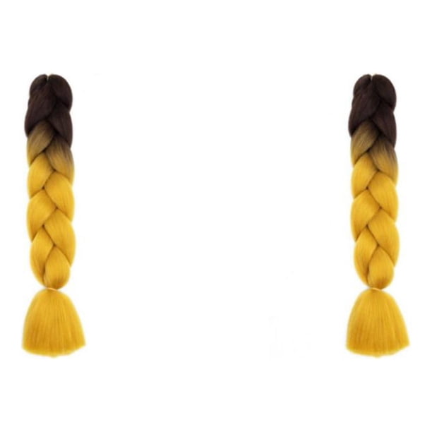 Soidarity Trenzas de cabello de moda, estilo deseado con extensiones de cabello trenzado de Color Natural, cabello trenzado Jumbo B38 B38 2Conjunto