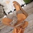 thumbnail image 2 of hlysgo Womens Flat Sandals with Arch Support Adjustable Straps Comfortable Summer Walking Casual Flip Flops Khaki 6, 2 of 6