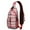 Red and Green, variant on Sling Backpack,Pink Christmas Nutcracker Pattern Crossbody Bag with Water Bottle Holder,Waterproof Sling Bag for Men/Women with Chest Phone Holder for Hiking,Travel