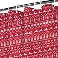 thumbnail image 3 of Red Christmas Pattern Shower Curtain 72"x72" ,Bathroom Decorative Shower Curtains Set with 12 Hooks,Modern Waterproof Washable Shower Curtain, 3 of 6