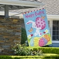 thumbnail image 3 of Happy Easter Bunny with Eggs Outdoor House Flag 28" x 40", 3 of 3