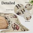 thumbnail image 2 of Sweet Home Pillow Covers, Linen Long Throw Pillow Case, Western Stars Bird Houses Country Vintage Holiday Pillow Protector Decorative Cushion Cover for Living Room/Bedroom 12" x 20", 2 of 8