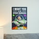 thumbnail image 4 of Decoración mural plateada Buffalo Disney Toy Story Buzz Lightyear, 4 of 9