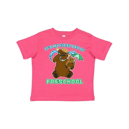 

Inktastic It s My 1st Day of Preschool with Cute Bear Family Gift Toddler Boy or Toddler Girl T-Shirt