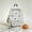 White, variant on Cute Large Halloween Ghost Daypack, Halloween Ghost Print Large Capacity Casual Backpack, Padded Laptop Computer Bag, Adjustable Strap School Daypack for Daily Study Halloween Party