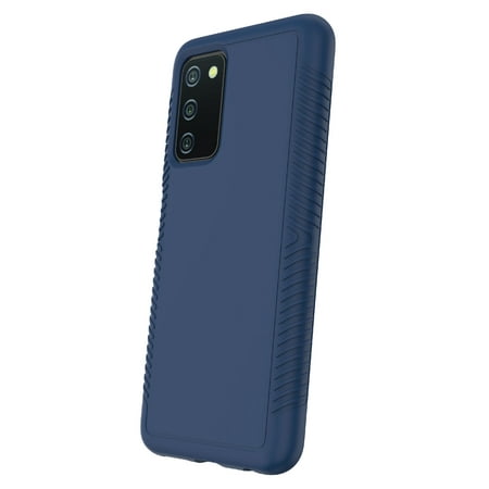 onn. Protective Grip Phone Case for Samsung Galaxy A03s - Blue