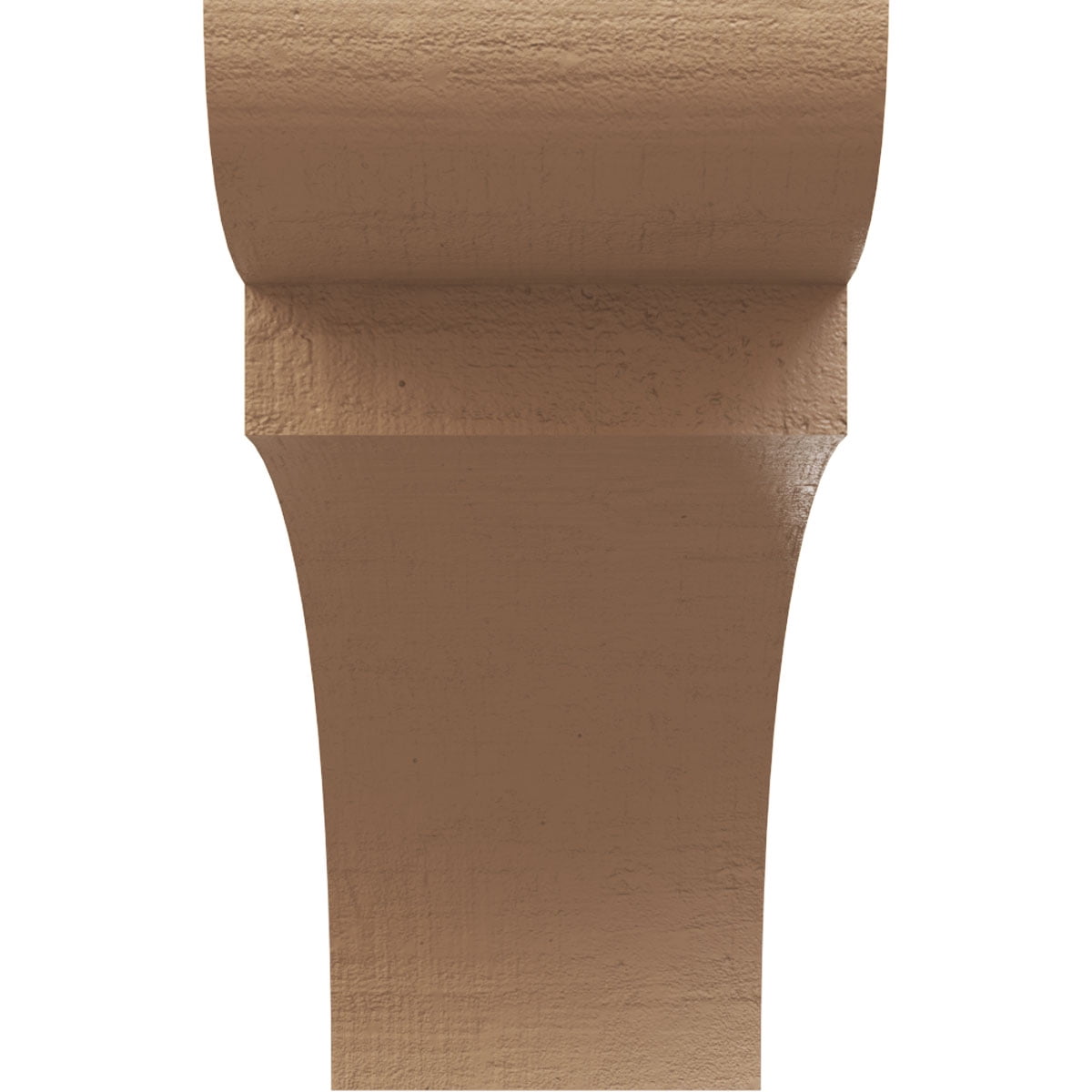 12"W x 36"D x 24"H Classic Yorktown Rough Cedar Woodgrain TimberThane Corbel, Primed Tan