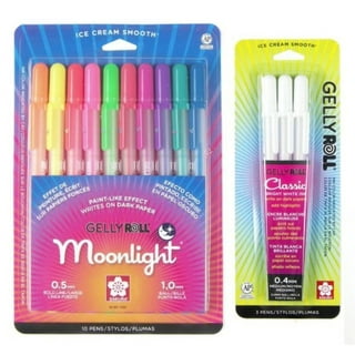Gelly Roll Moonlight 06 Fine Tip- Pack of 10 Bright Colors (58176)