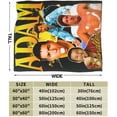 thumbnail image 3 of Blanket Adam Actors Sandler Throw Flannel Blankets Warm Soft Cozy Fuzzy Blanket for Bed Sofa Couch Camping Travel Gift Blankets for All Seasons 50"x40", 3 of 6