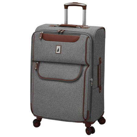 London Fog Westminster Grey 25" Expandable Spinner Luggage Upright