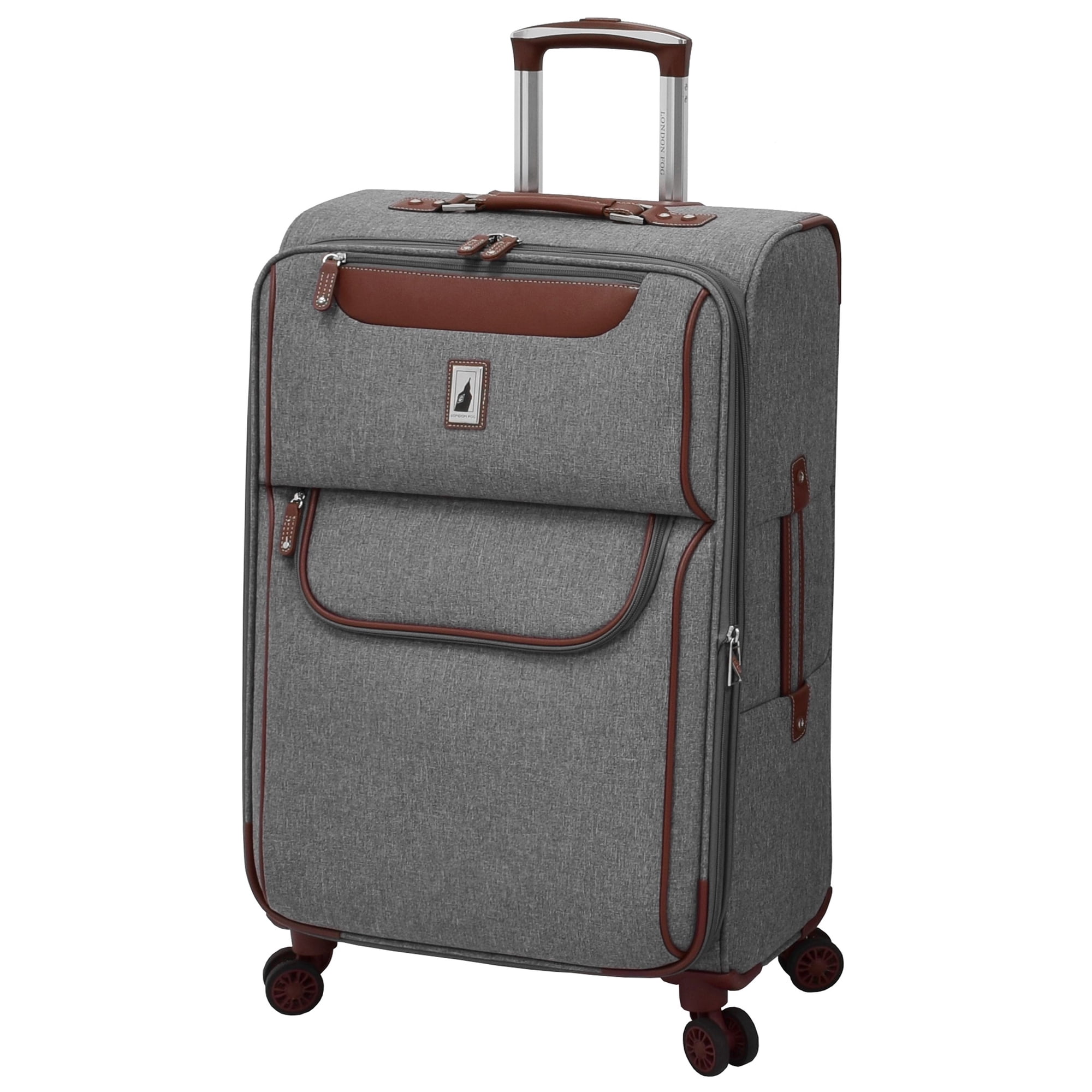 London Fog Westminster Grey 25 Expandable Spinner Luggage Upright