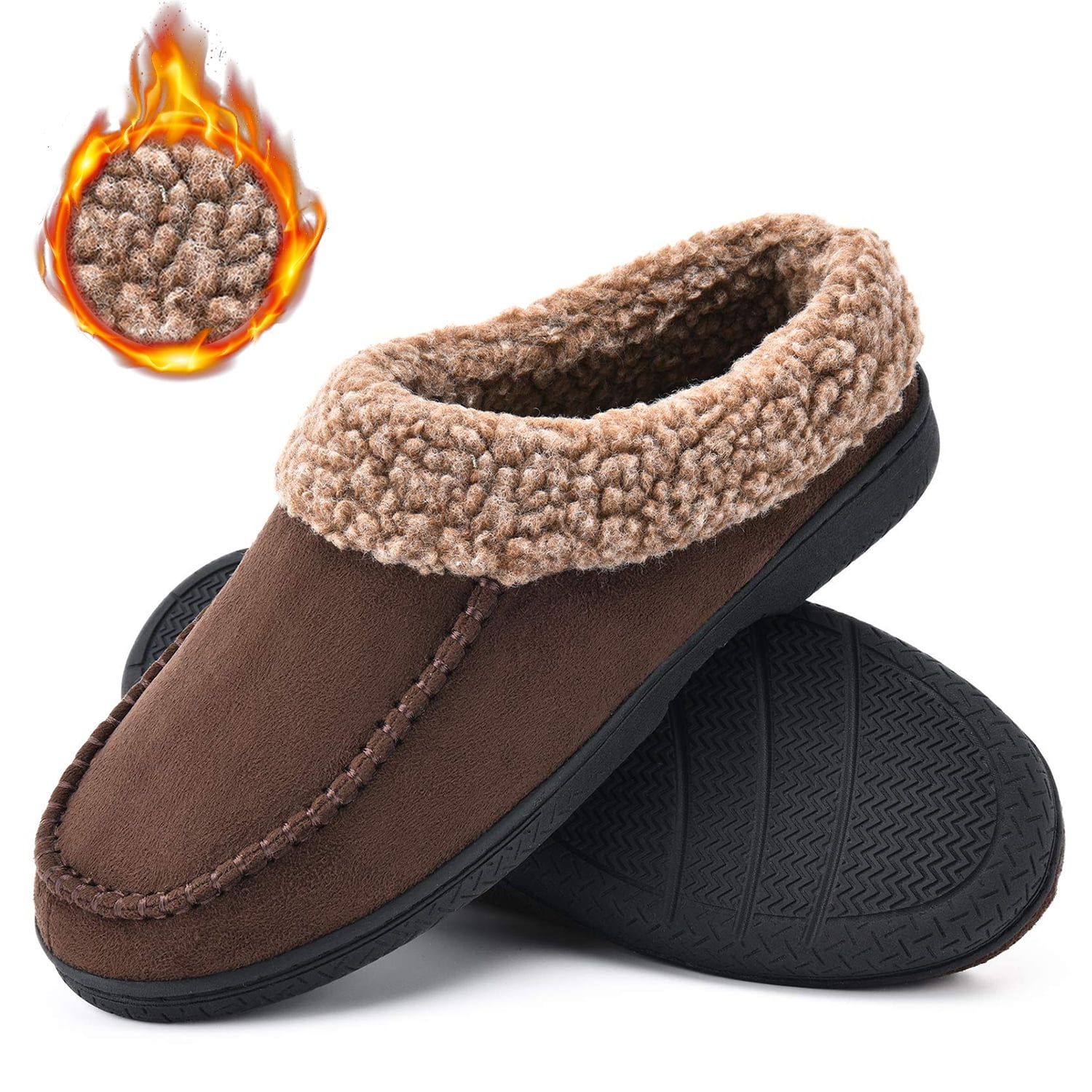 Men's Moccasin Slippers House Shoes for 