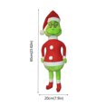 thumbnail image 3 of Peluches Suaves Muñeco de peluche de Grinch navideño, bonito adorno navideño para regalo de Navidad para niños (60 CM), 3 of 6