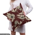 thumbnail image 5 of Ambesonne Floral Fabric by the Yard Upholstery, Vintage Poppy Blooms Art, 10 Yards, Grey Yellow Burgundy, 5 of 5