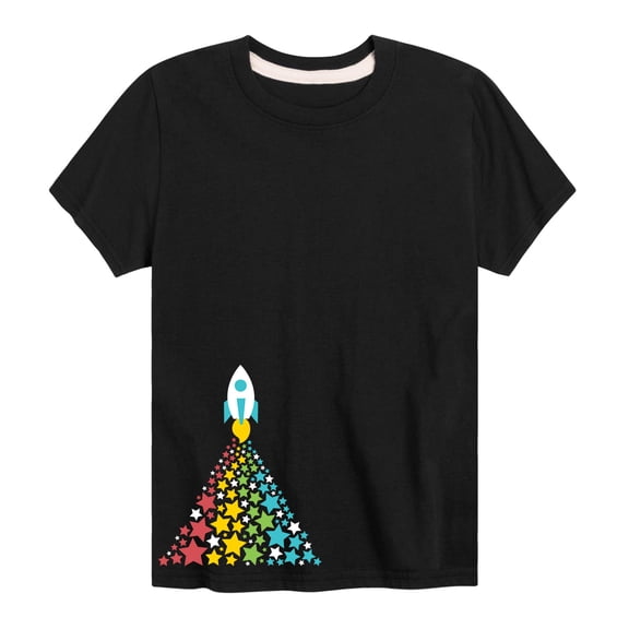 Instant Message - Star Rocket-Toddler And Youth Short Sleeve T-Shirt