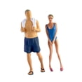 thumbnail image 4 of Figuras de Diorama a escala 1/64, traje de baño con escena en miniatura para niñas y ancianos, conjuntos de ferrocarril, colecciones de modelos de arq chica traje de baño azul, 4 of 8