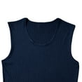 thumbnail image 6 of Mens Slim-Fit Tank Tops Ribbed Stretchy Sleeveless Crewneck Tees Shirts Casual Solid Pullover Breathable Athletic Workout Undershirts Vests, 6 of 6