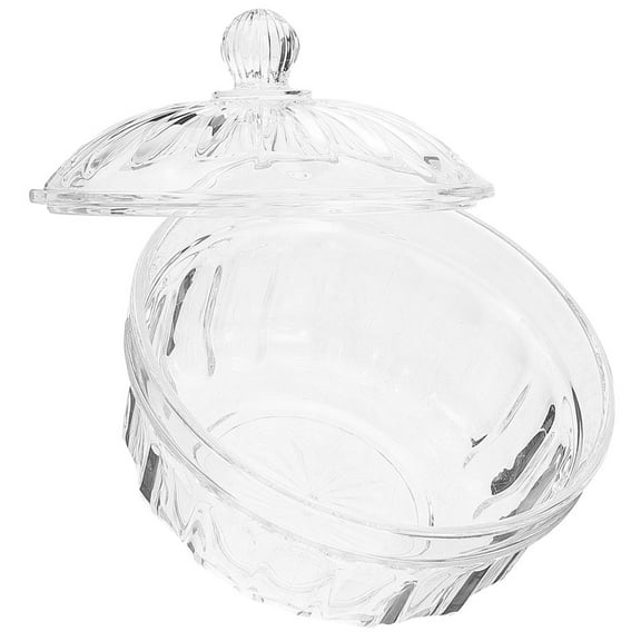 UPOUART 1Pcs Transparent Acrylic Candy Bowl with Lid for Home Use Party Storage Holder